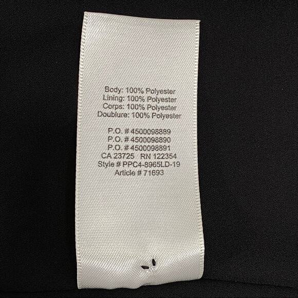 Aritzia Wilfred Effet Halter Floral Dress Womens Size XS Black Split Back Ruffle - Picture 15 of 16